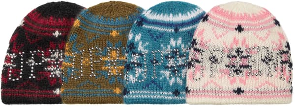 Studded Fair Isle Beanie - Group Shot