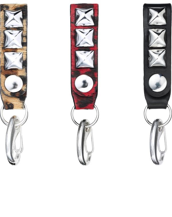 Studded Leather Key Loop - Group Shot