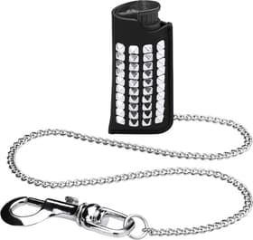 Studded Leather Lighter Holder Black