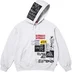 Supreme 176 Zip Up Hooded Sweatshirt - Ash Grey (front)