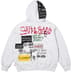 Supreme 176 Zip Up Hooded Sweatshirt - Ash Grey (front)