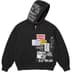 Supreme 176 Zip Up Hooded Sweatshirt - Black (front)
