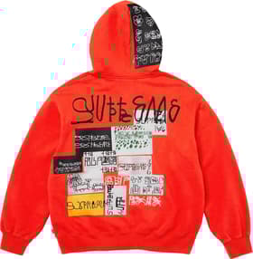 Supreme 176 Zip Up Hooded Sweatshirt Bright Orange