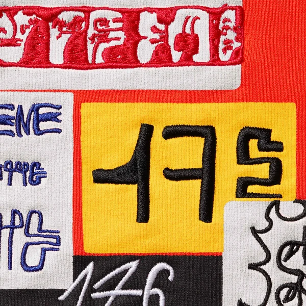 Supreme 176 Zip Up Hooded Sweatshirt - Bright Orange (front)