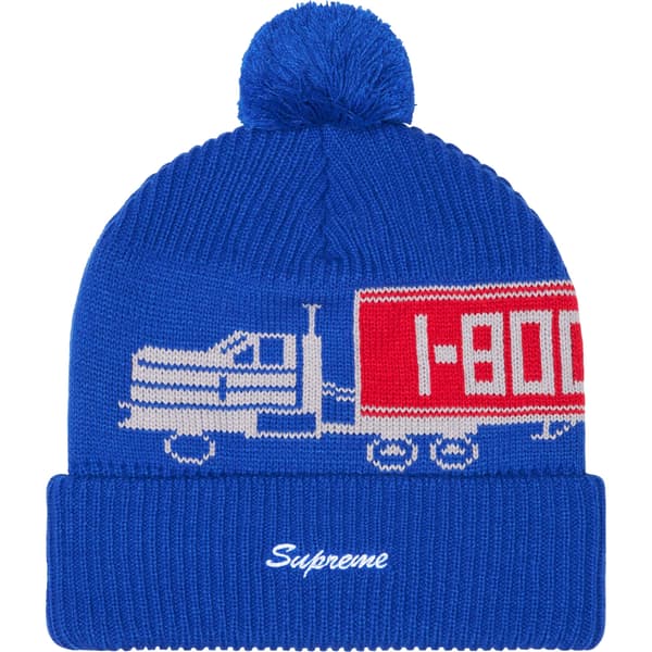 Supreme 18-Wheeler Beanie - Blue (front)