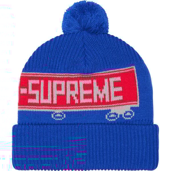 Supreme 18-Wheeler Beanie - Blue (front)