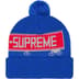 Supreme 18-Wheeler Beanie - Blue (front)