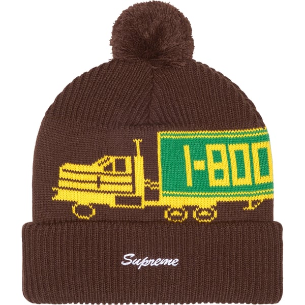Supreme 18-Wheeler Beanie - Brown (front)