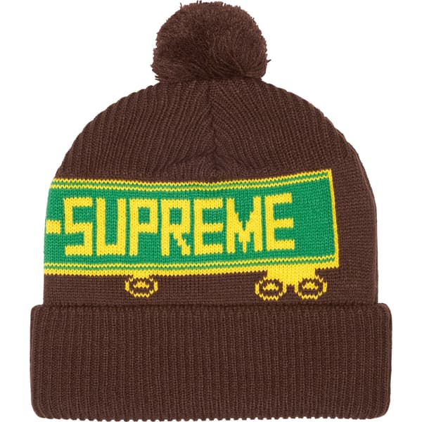 Supreme 18-Wheeler Beanie - Brown (front)