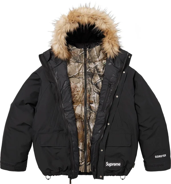 Supreme 2-in-1 GORE-TEX Parka + Reversible 700-Fill Down Liner Jacket - Black (front)