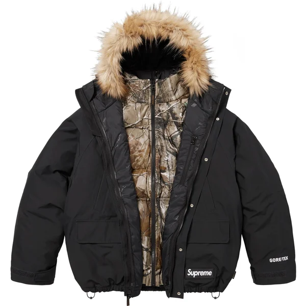 Supreme 2-in-1 GORE-TEX Parka + Reversible 700-Fill Down Liner Jacket - Black (front)