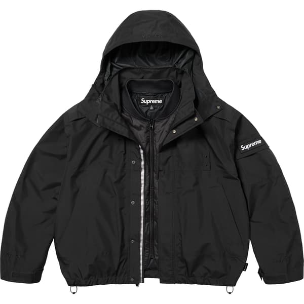 Supreme 2-in-1 GORE-TEX Shell + Quilted Liner Vest - Black (front)