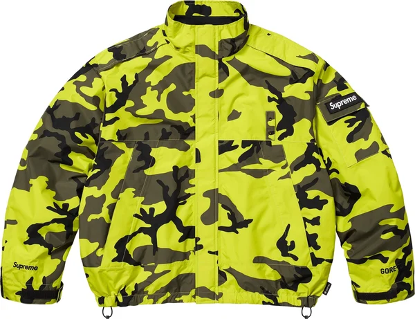 Supreme 2-in-1 GORE-TEX Shell + Quilted Liner Vest - Fluorescent Camo (front)
