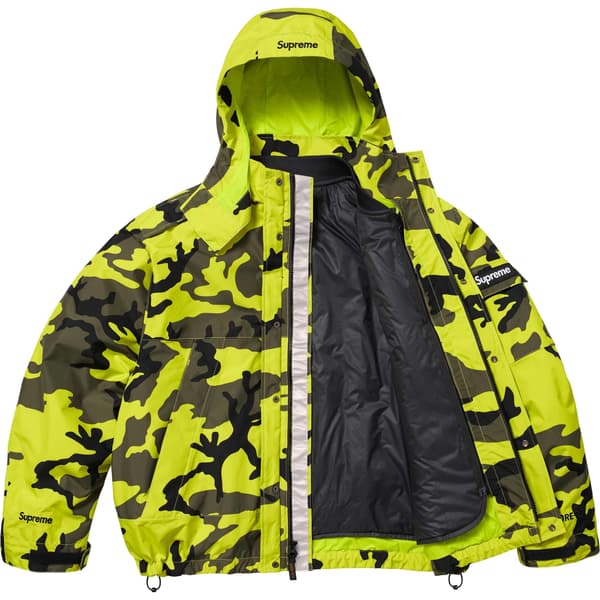 Supreme 2-in-1 GORE-TEX Shell + Quilted Liner Vest - Fluorescent Camo (front)