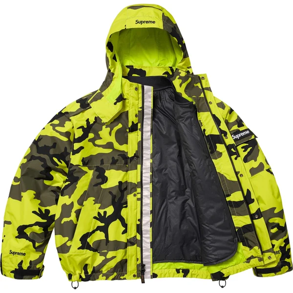 Supreme 2-in-1 GORE-TEX Shell + Quilted Liner Vest - Fluorescent Camo (front)