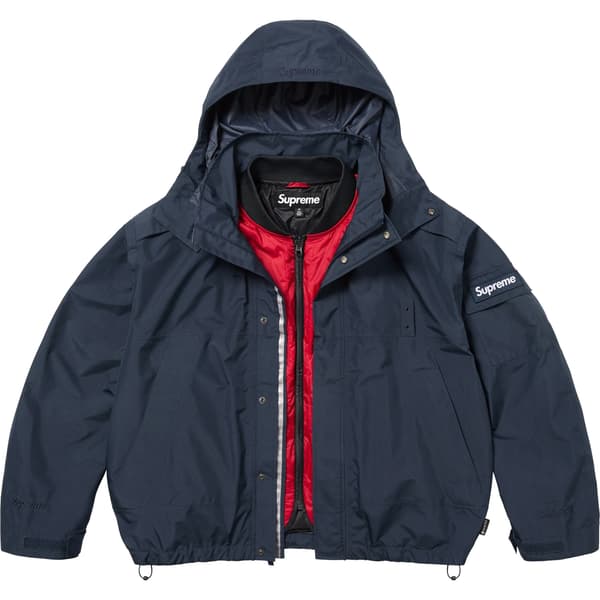 Supreme 2-in-1 GORE-TEX Shell + Quilted Liner Vest - Navy (front)
