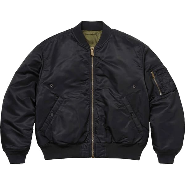 Supreme 2-in-1 MA-1 + Vest - Black (front)