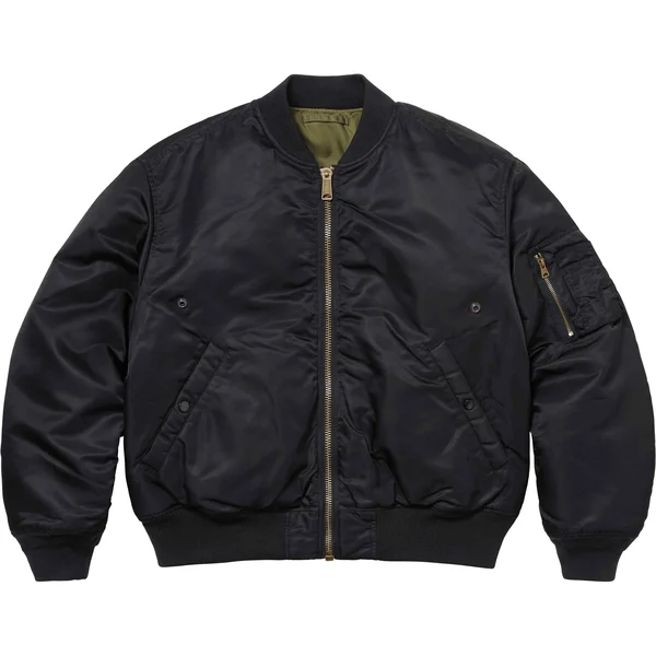 Supreme 2-in-1 MA-1 + Vest - Black (front)