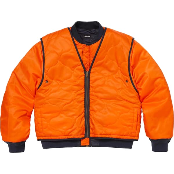 Supreme 2-in-1 MA-1 + Vest - Navy (front)