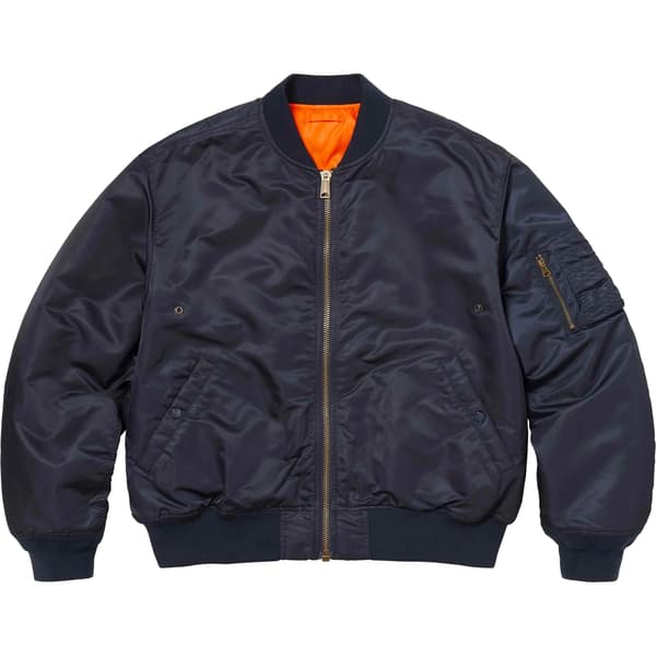 Supreme 2-in-1 MA-1 + Vest - Navy (front)