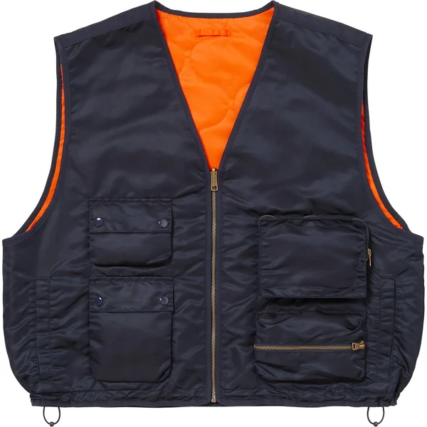 Supreme 2-in-1 MA-1 + Vest - Navy (front)