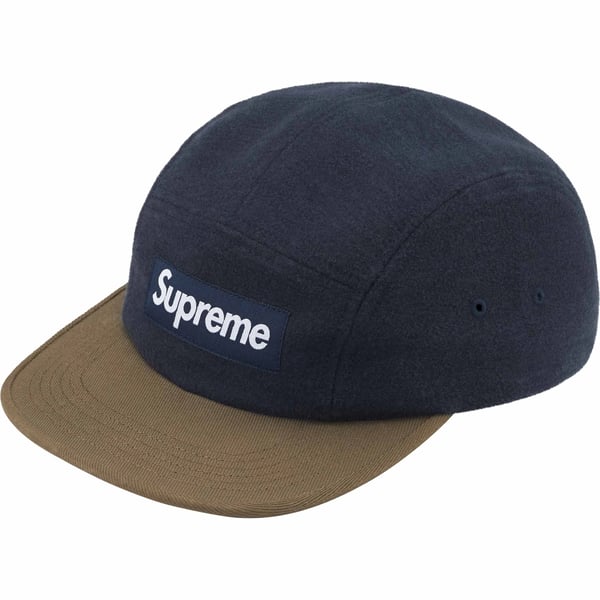 Supreme 2-Tone Camp Cap - Navy (front)