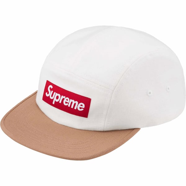 Supreme 2-Tone Camp Cap - White (front)