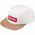 Supreme 2-Tone Camp Cap - White (front)