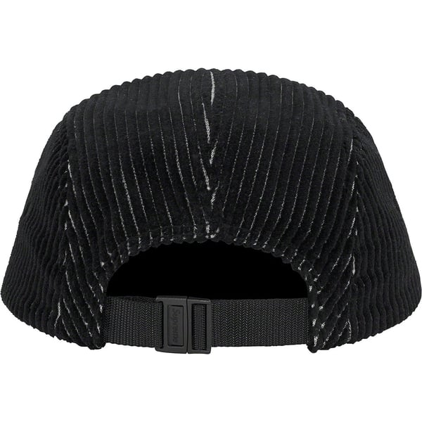 Supreme 2-Tone Corduroy Camp Cap - Black (front)