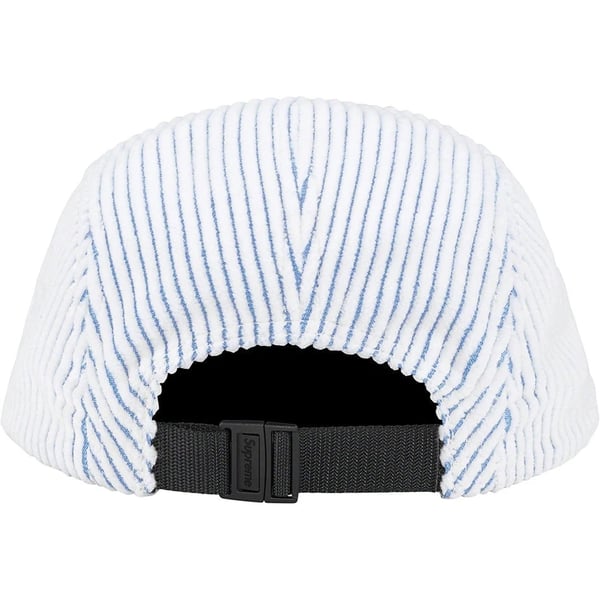 Supreme 2-Tone Corduroy Camp Cap - White (front)