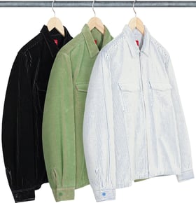 Supreme 2-Tone Corduroy Zip Up Shirt