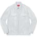 Supreme 2-Tone Corduroy Zip Up Shirt - White (front)