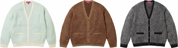 Supreme 2-Tone Mohair Cardigan - Product Image