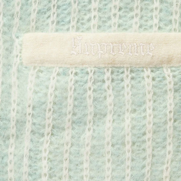 Supreme 2-Tone Mohair Cardigan - Ivory (front)