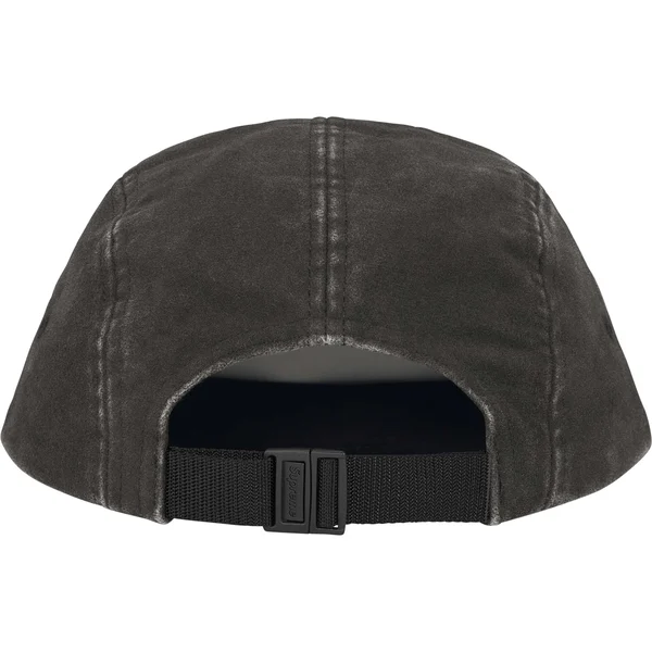 Supreme 2-Tone Moleskin Camp Cap - Black (front)