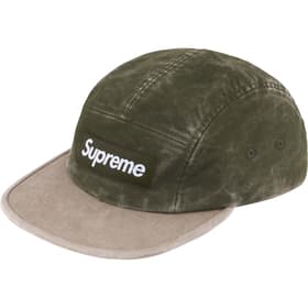 Supreme 2-Tone Moleskin Camp Cap Dark Olive