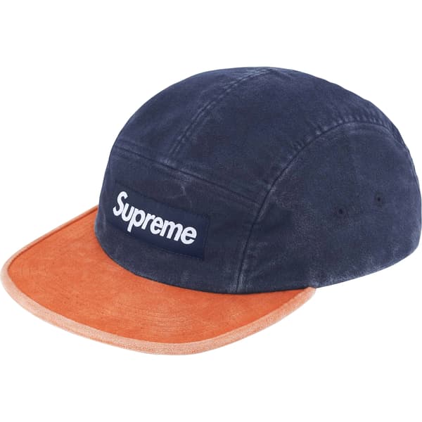 Supreme 2-Tone Moleskin Camp Cap - Navy (front)