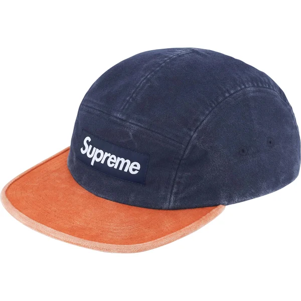 Supreme 2-Tone Moleskin Camp Cap - Navy (front)