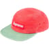 Supreme 2-Tone Moleskin Camp Cap - Red (front)