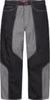 Supreme 2-Tone Paneled Baggy Jean - Black (front)