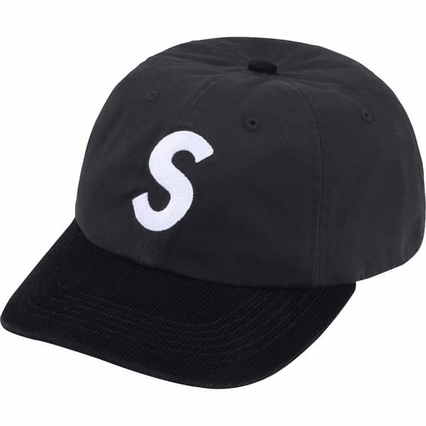 Supreme 2-Tone S Logo 6-Panel - Black (front)