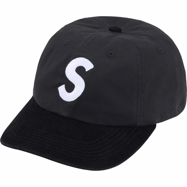 Supreme 2-Tone S Logo 6-Panel - Black (front)