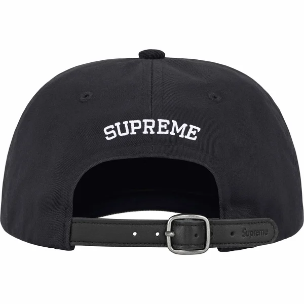 Supreme 2-Tone S Logo 6-Panel - Black (front)