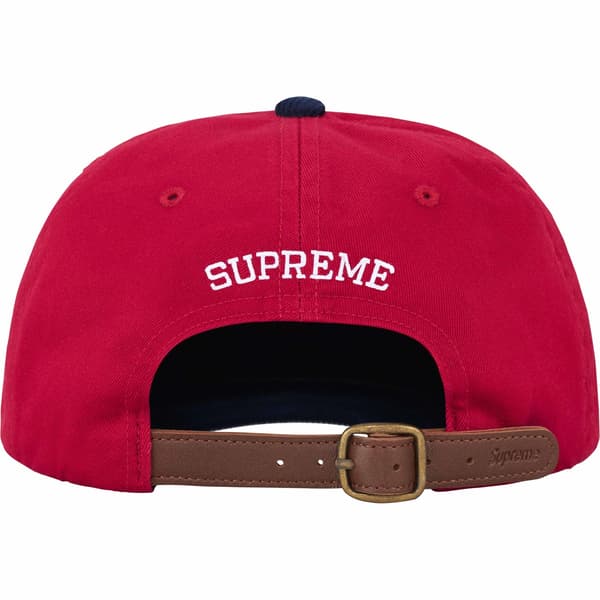 Supreme 2-Tone S Logo 6-Panel - Red (front)