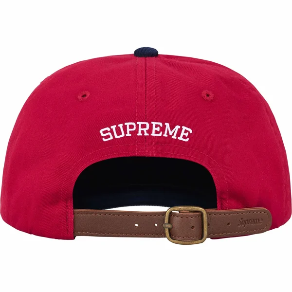 Supreme 2-Tone S Logo 6-Panel - Red (front)