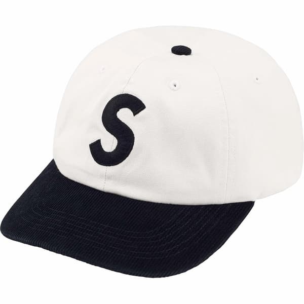 Supreme 2-Tone S Logo 6-Panel - Stone (front)