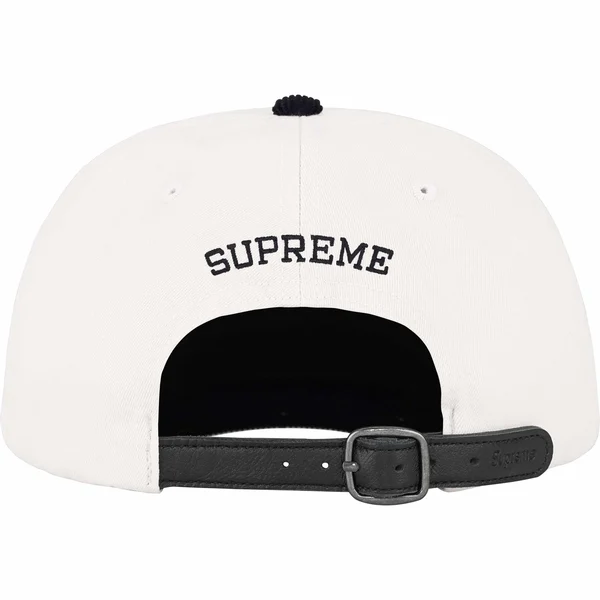 Supreme 2-Tone S Logo 6-Panel - Stone (front)