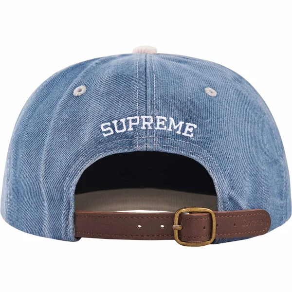 Supreme 2-Tone S Logo 6-Panel - Washed Denim (front)