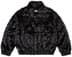 Supreme 2-Tone WINDSTOPPER Faux Fur Jacket - Black (front)