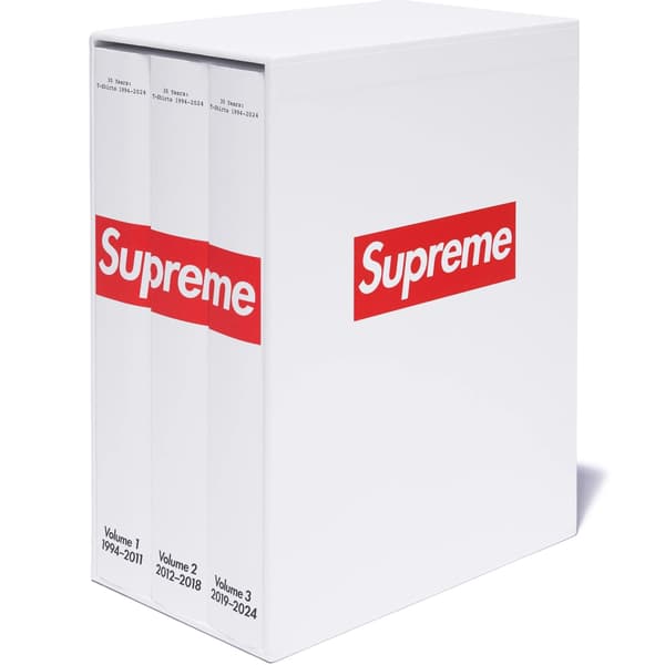 Supreme 30 Years: T-Shirts 1994-2024 Book (3-Volumes) - White (front)